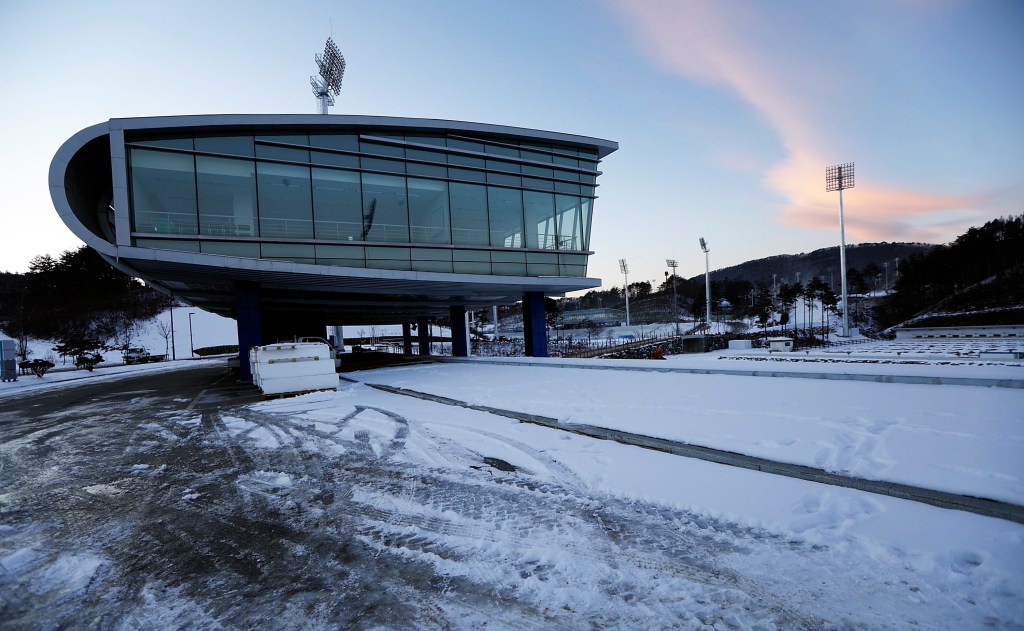 PYEONGCHANG-GUN, SOUTH KOREA - DECEMBER 16: Alpensia Biathlon Centre is seen on December 16, 2016 in PyeongChang, South Korea. (Photo by Woohae Cho/Getty Images)