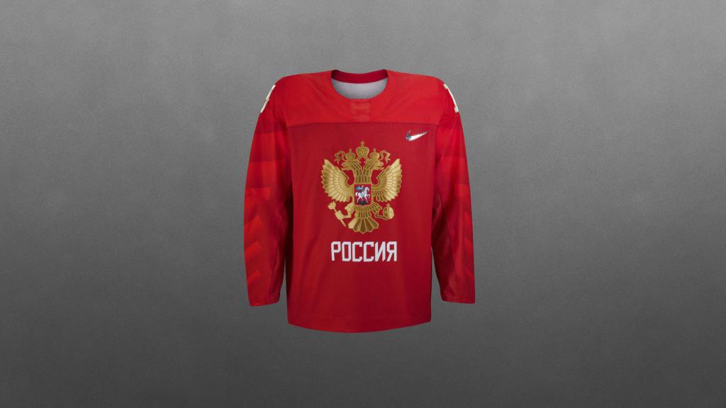 Russia Olympic hockey jersey