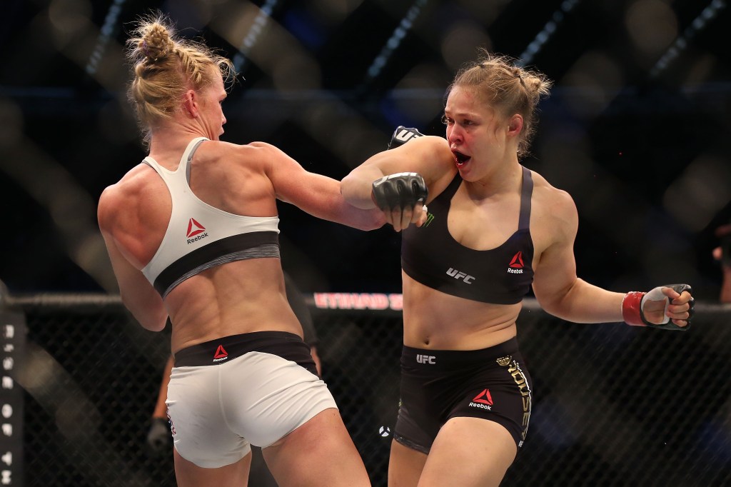 Ronda Rousey and Holly Holm