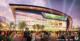 Milwaukee Bucks arena rendering 1