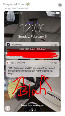 Drayymond Green snapchat