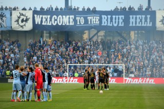 KANSAS CITY, KS - MAY 14: Sporting KC prepare to take on the Philadelphia Union at Sporting Park on May 14, 2014 in Kansas City, Kansas. (Photo by Jamie Squire/Getty Images)
