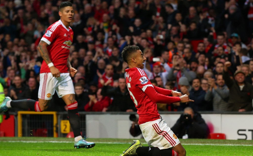 during the Barclays Premier League match between Manchester United and West Bromwich Albion at Old Trafford on November 7, 2015 in Manchester, England.