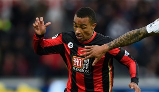 SWANSEA, WALES - NOVEMBER 21: Bournemouth player Junior Stanislas in action during the Barclays Premier League match between Swansea City and A.F.C. Bournemouth at Liberty Stadium on November 21, 2015 in Swansea, Wales. (Photo by Stu Forster/Getty Images)