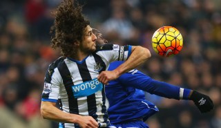 during the Barclays Premier League match between Newcastle United and Everton at St James' Park on December 26, 2015 in Newcastle upon Tyne, England.