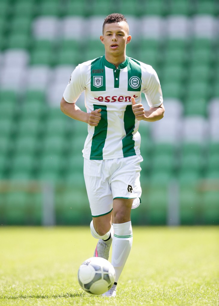 Desevio Payne during the team presentation of FC Groningen on June 29, 2015 at the Euroborg in Groningen, The Netherlands.(Photo by VI Images via Getty Images)