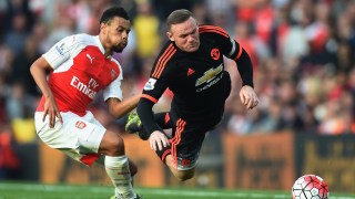 during the Barclays Premier League match between Arsenal and Manchester United at Emirates Stadium on October 4, 2015 in London, England.