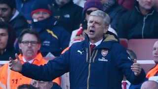 LONDON, ENGLAND - MARCH 13: Arsene Wenger manager of Arsenal reacts during the Emirates FA Cup sixth round match between Arsenal and Watford at Emirates Stadium on March 13, 2016 in London, England. (Photo by Shaun Botterill/Getty Images)