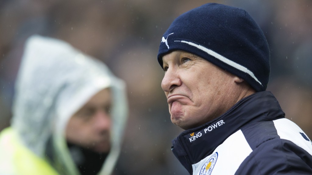 Leicester City's Claudio Ranieri takes to the touchline before his team's English Premier League soccer match between Manchester City and Leicester City at the Etihad Stadium in Manchester, England, Saturday Feb. 6, 2016. (AP Photo/Jon Super)
