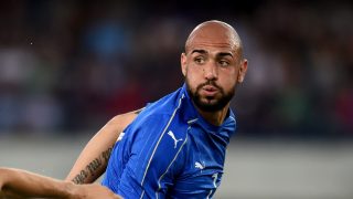VERONA, ITALY - JUNE 06: Simone Zaza of Italy (R) in action during the international friendly match between Italy and Finland on June 6, 2016 in Verona, Italy. (Photo by Claudio Villa/Getty Images)