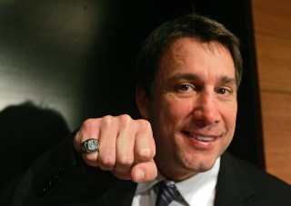 TORONTO - NOVEMBER 7: Cam Neely, the newest inductee into the Hockey Hall of Fame, at his induction photo opportunity on November 7, 2005 in Toronto, Ontario, Canada. (Photo by Bruce Bennett/Getty Images)