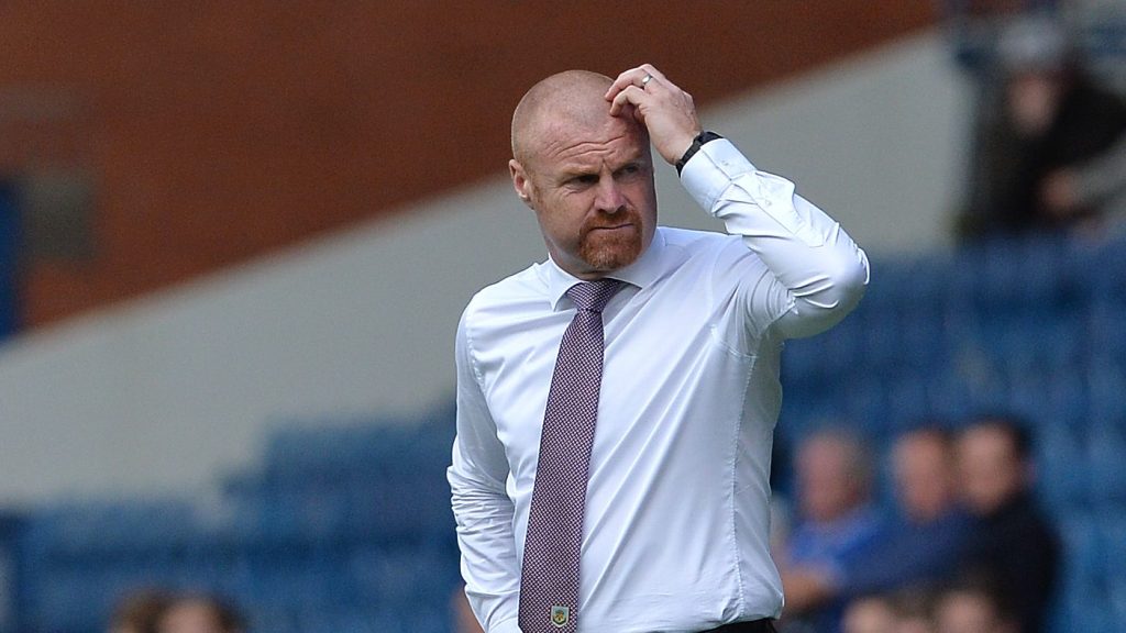 GLASGOW, SCOTLAND - JULY 30: Burnley manager Sean Dyche looks on during a pre-season friendly between Rangers FC and Burnley FC at Ibrox Stadium on July 30, 2016 in Glasgow, Scotland. (Photo by Mark Runnacles/Getty Images)