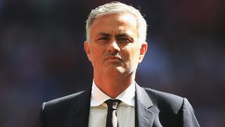 LONDON, ENGLAND - AUGUST 07: Manager of Manchester United, Jose Mourinho watches on during The FA Community Shield match between Leicester City and Manchester United at Wembley Stadium on August 7, 2016 in London, England. (Photo by Ben Hoskins/Getty Images)
