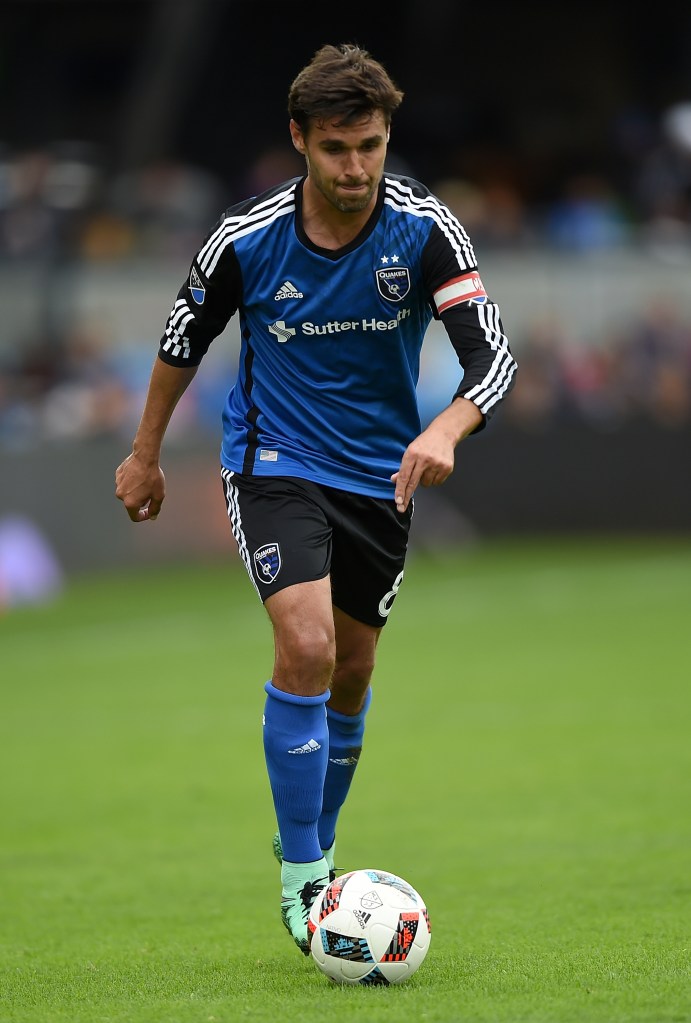 SAN JOSE, CA - MARCH 06: Chris Wondolowski #8 of San Jose Earthquakes looks to pass the ball towards the goal against Colorado Rapids during the second half of their MLS Soccer game at Avaya Stadium on March 6, 2016 in San Jose, California. (Photo by Thearon W. Henderson/Getty Images)