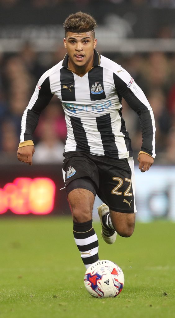 NEWCASTLE UPON TYNE, ENGLAND - OCTOBER 25:  DeAndre Yedlin of Newcastle United  controls the ball during the EFL Cup Fourth Round match between Newcastle United and Preston North End at St James' Park on October 25, 2016 in Newcastle upon Tyne, England. (Photo by Ian MacNicol/Getty Images)