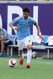 ORLANDO, FL - MARCH 08: David Villa #7 of New York City FC is seen during an MLS soccer match between the New York City FC and the Orlando City SC at the Orlando Citrus Bowl on March 8, 2015 in Orlando, Florida. This was the first game for both teams and the final score was 1-1.(Photo by Alex Menendez/Getty Images)