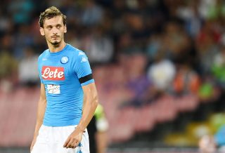 NAPLES, ITALY - SEPTEMBER 17: Manolo Gabbiadini of Napoli in action during the Serie A match between SSC Napoli and Bologna FC at Stadio San Paolo on September 17, 2016 in Naples, Italy. (Photo by Francesco Pecoraro/Getty Images)