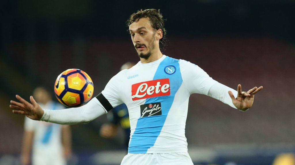 NAPLES, ITALY - DECEMBER 02: Manolo Gabbiadini of Napoli during the Serie A match between SSC Napoli and FC Internazionale at Stadio San Paolo on December 2, 2016 in Naples, Italy. (Photo by Maurizio Lagana/Getty Images)