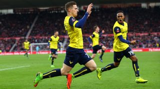 MIDDLESBROUGH, ENGLAND - FEBRUARY 18: Toni Martinez of Oxford United celebrates scoring his sides second goal with his Oxford United team mates during The Emirates FA Cup Fifth Round match between Middlesbrough and Oxford United at Riverside Stadium on February 18, 2017 in Middlesbrough, England. (Photo by Alex Livesey/Getty Images)