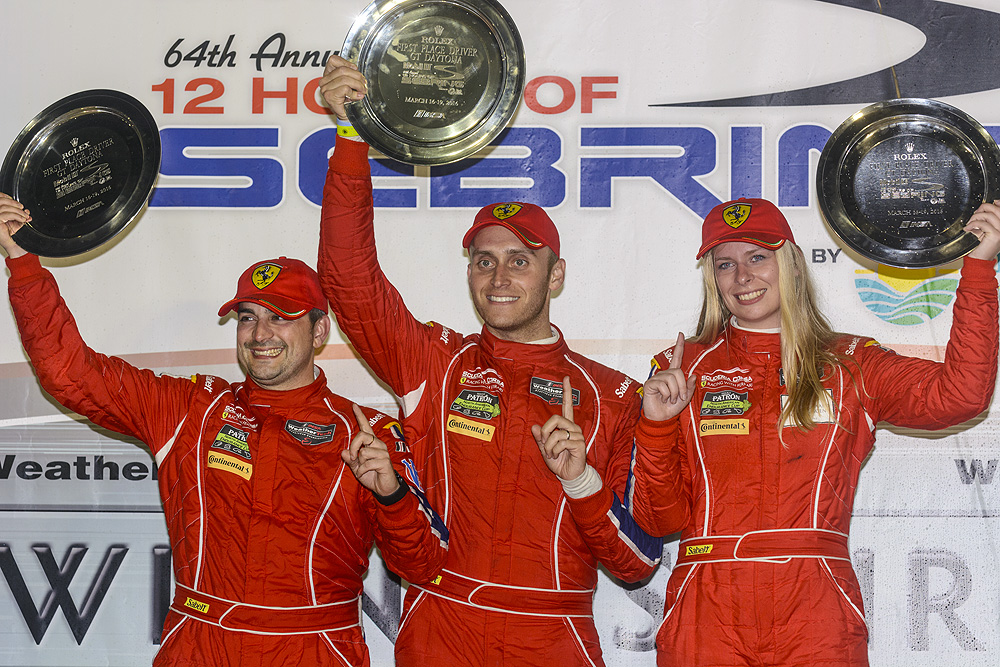 Balzan, Segal and Nielsen. Photo: Scuderia Corsa