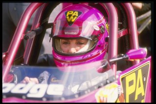 Shirley Muldowney, at the height of her NHRA drag racing career.