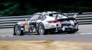 The No. 88 Porsche that Patrick Long will drive in the 24 Hours of Le Mans.