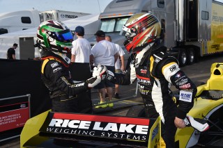 O'Ward and Telitz. Photo: Indianapolis Motor Speedway, LLC Photography
