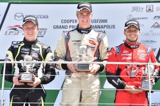Thompson, Martin, Franzoni. Photo: Indianapolis Motor Speedway, LLC Photography