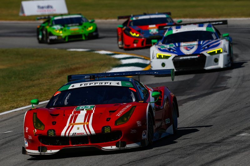 The No. 63 won a stacked GTD field. Photo courtesy of IMSA