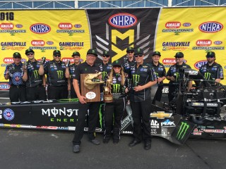 Brittany Force after her first career NHRA Top Fuel win earlier this year in Gainesville, Florida. Photo by Gary Nastase Photography.