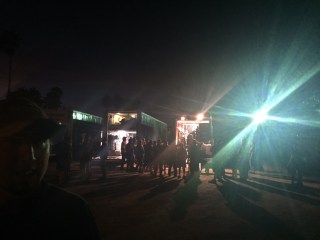 Prep work on Wednesday night. Photo: Tony DiZinno