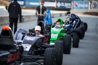 USF2000 shootout featured Lucas Oil School of Racing cars. Photo: Indianapolis Motor Speedway, LLC Photography