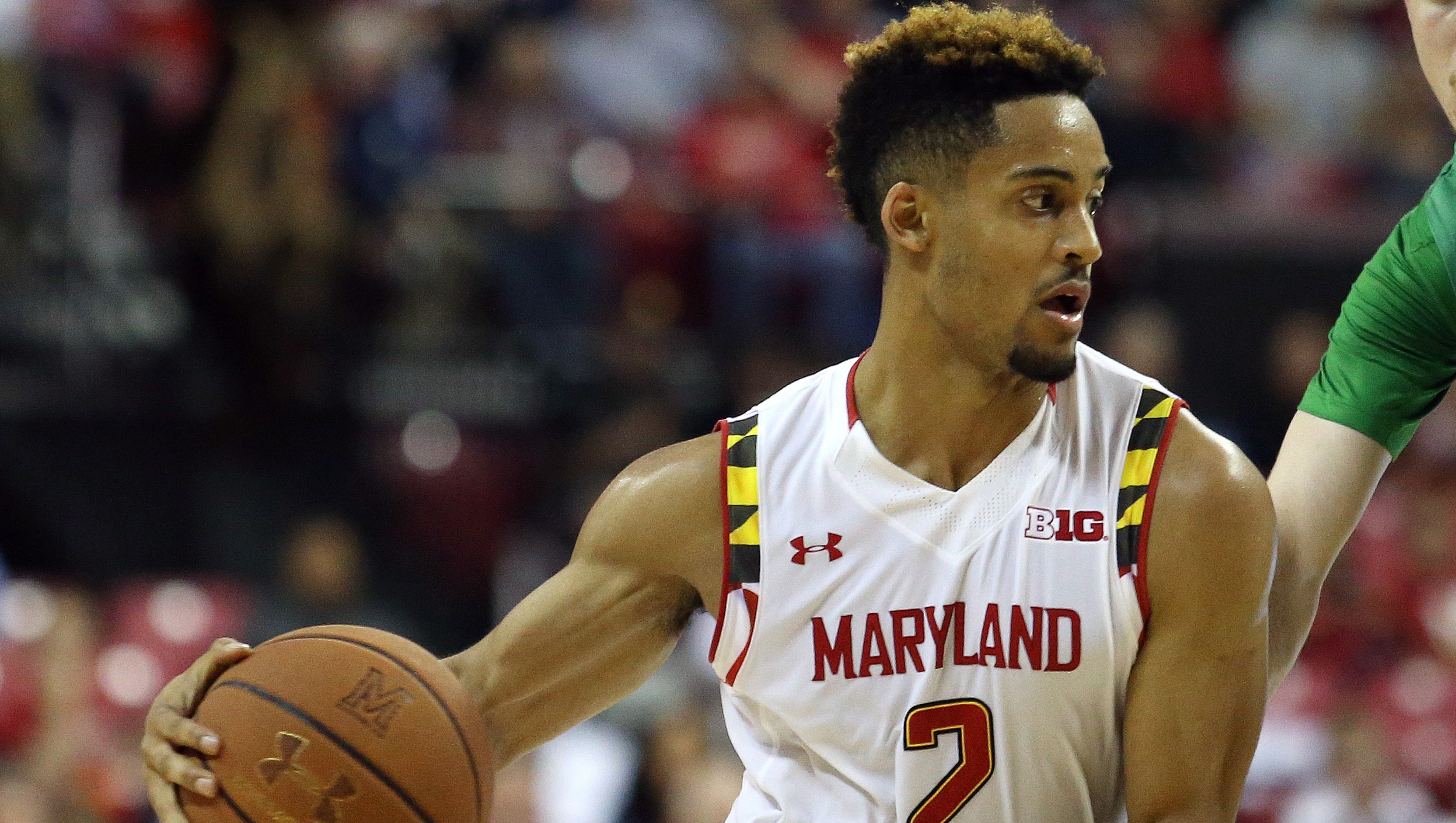 Maryland guard Melo Trimble (AP Photo/Matt Hazlett)