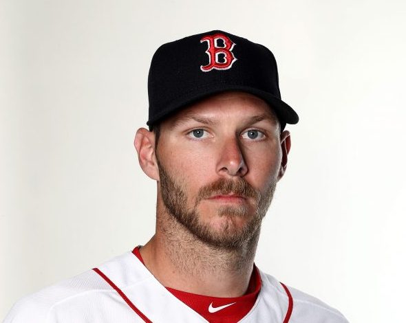 FT. MYERS, FL - FEBRUARY 19: Chris Sale #41 of the Boston Red Sox poses for a portrait during the Boston Red Sox photo day on February 19, 2016 at JetBlue Park in Ft. Myers, Florida. (Photo by Elsa/Getty Images)