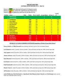 Chase Grid and Clinch Scenarios - Race 3 (Dover)