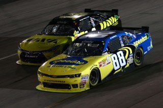 Josh Berry driving the No. 88 car for JR Motorsports at Richmond in 2015 (Getty Images).