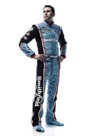 DAYTONA BEACH, FL - FEBRUARY 16: (EDITOR'S NOTE: This image has been processed using digital filters.) NASCAR Sprint Cup Series driver Aric Almirola poses for a portrait during NASCAR Media Day at Daytona International Speedway on February 16, 2016 in Daytona Beach, Florida. (Photo by Jared C. Tilton/Getty Images)