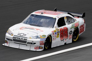 CONCORD, NC - MAY 15: Dale Earnhardt Jr driver of the #88 Dale Jr. Foundation-AMP Energy/National Guard Chevrolet drives during practice for the NASCAR Sprint All-Star Race on May 15, 2009 at Lowe's Motor Speedway in Concord, North Carolina. (Photo by John Harrelson/Getty Images)