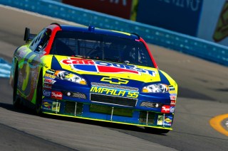 WATKINS GLEN, NY - AUGUST 11: Kyle Busch, driver of the #5 Kellogg's/CARQUEST Chevrolet, drives during practice for the NASCAR Nextel Cup Series Centurion Boats at The Glen at Watkins Glen International on August 11, 2007 in Watkins Glen, New York. (Photo by Rusty Jarrett/Getty Images for NASCAR)