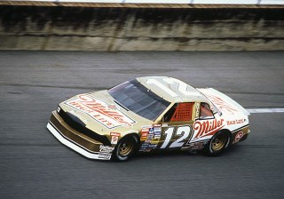 DAYTONA BEACH, FL — February 14, 1988: Bobby Allison on his way to winning the Daytona 500 NASCAR Cup race at Daytona International Speedway. (Photo by ISC Images &; Archives)