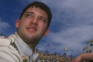 23 Mar 1997: Tony Stewart and John Menard enjoying the Dura-Lube 200 Indy Racing League at the Phoenix International Raceway in Phoenix, Arizona.
