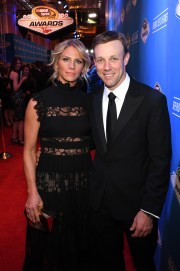 LAS VEGAS, NV - DECEMBER 02: NASCAR Sprint Cup Series driver Matt Kenseth and his wife Katie attend the 2016 NASCAR Sprint Cup Series Awards at Wynn Las Vegas on December 2, 2016 in Las Vegas, Nevada. (Photo by Ethan Miller/Getty Images)