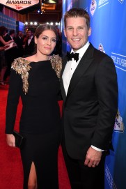 LAS VEGAS, NV - DECEMBER 02: NASCAR Sprint Cup Series driver Jamie McMurray and his wife Christy attend the 2016 NASCAR Sprint Cup Series Awards at Wynn Las Vegas on December 2, 2016 in Las Vegas, Nevada. (Photo by Ethan Miller/Getty Images)